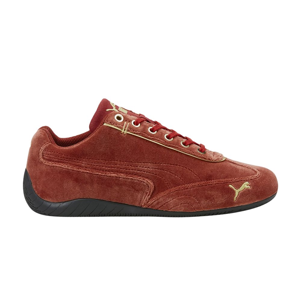 Pre-owned Puma Wmns Speedcat Velvet 'intense Red'