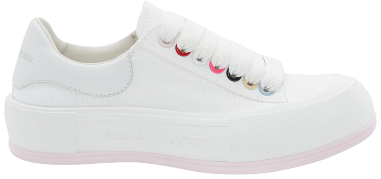 Alexander McQueen Wmns Deck Lace Plimsoll White Multi