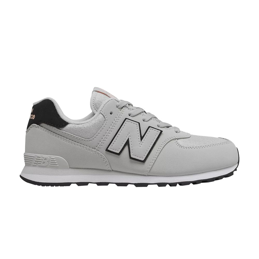 Pre-owned New Balance 574 Big Kid 'fashion Metallic - Summer Fog' | Grey | Kid's Size 5 In Gray