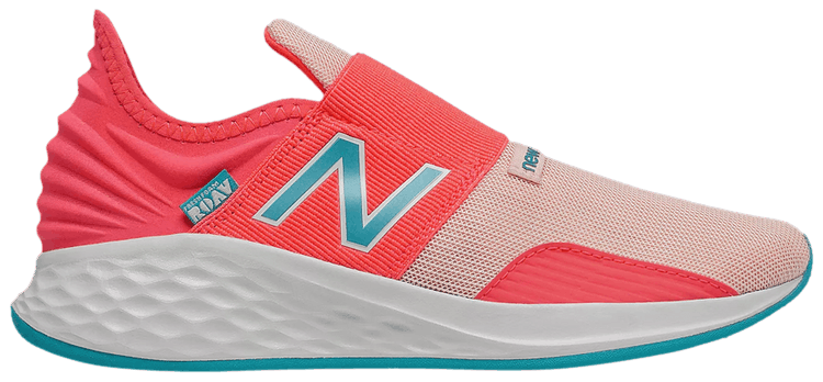 New Balance Fresh Foam Roav Slip On Big Kid Wide Vivid Coral