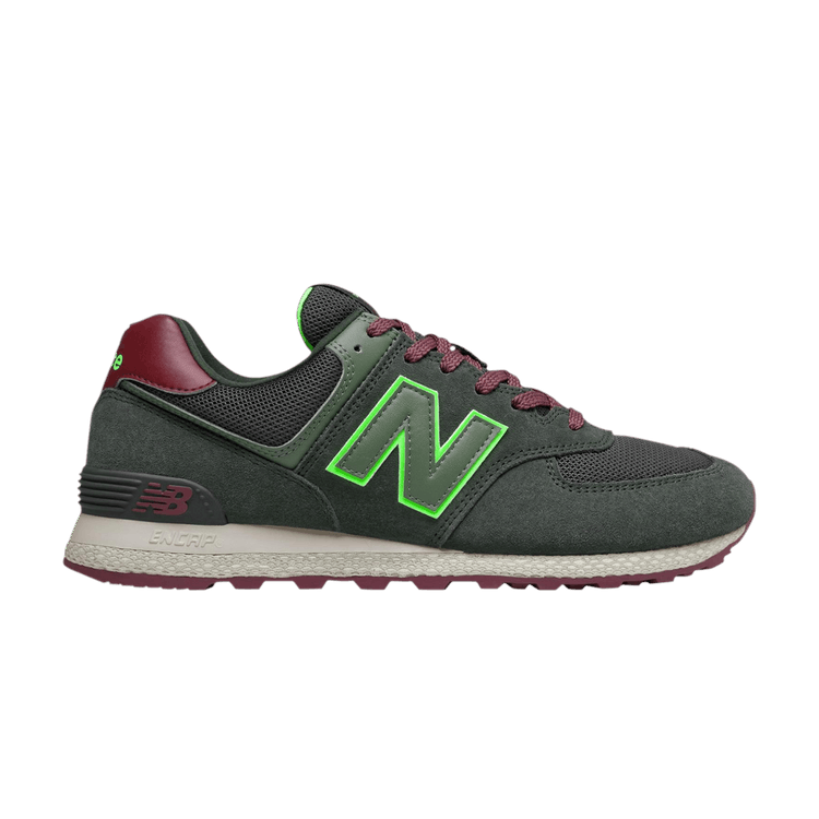 New balance 574 lime on sale