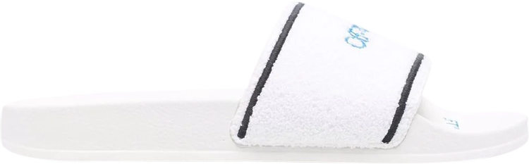 Off-White Logo Sliders 'Towel - White'