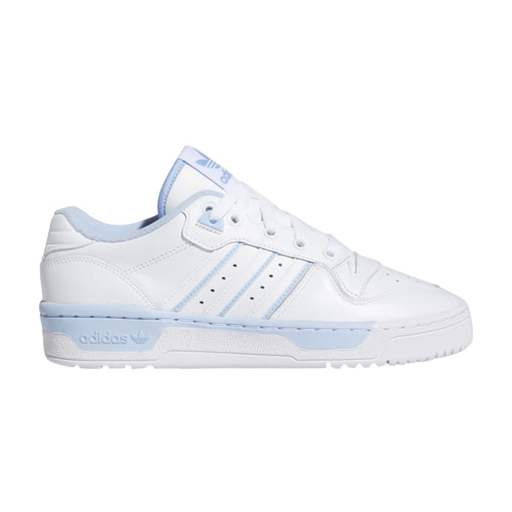 Pre-owned Adidas Originals Wmns Rivalry Low 'glow Blue' In White