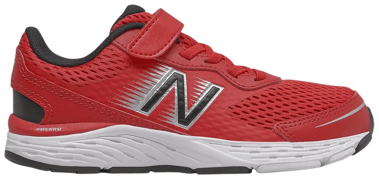 New Balance 680v6 Bungee Big Kid X Wide Team Red Black