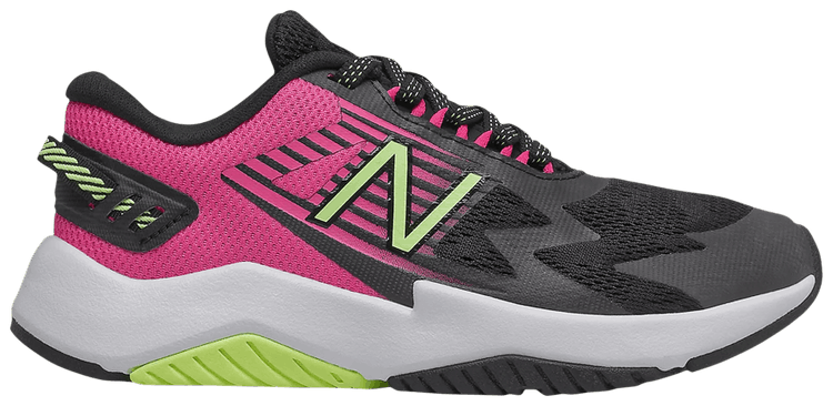 New Balance Rave Run Big Kid Wide Black Pink Glow