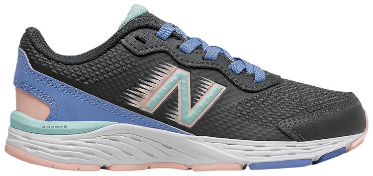 New Balance 680v6 Big Kid Wide Phantom Stellar Blue
