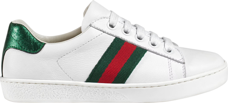 Gucci Ace Leather Kids 'White Green Red'
