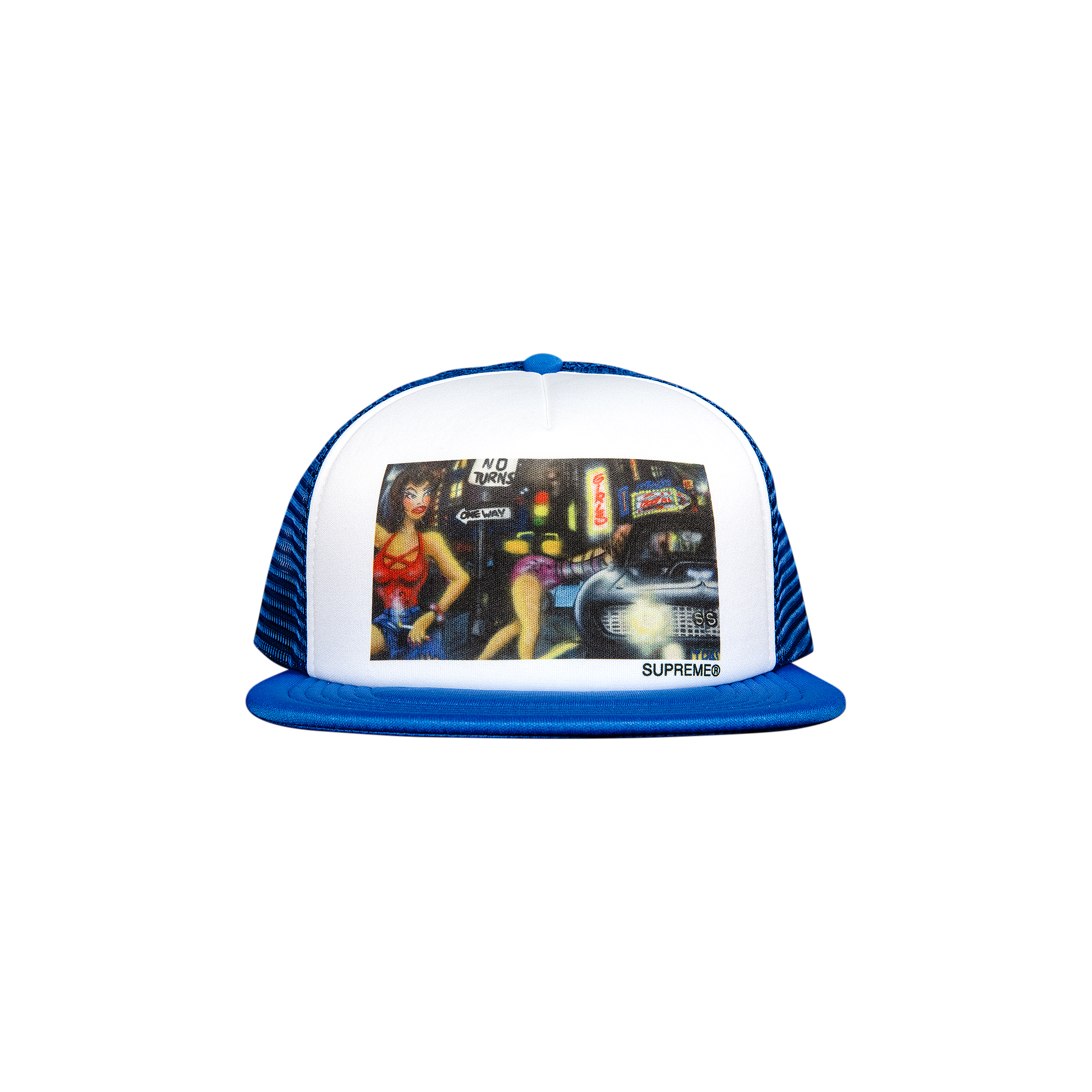 Pre-owned Supreme Lady Pink Mesh Back 5-panel 'royal' In Blue