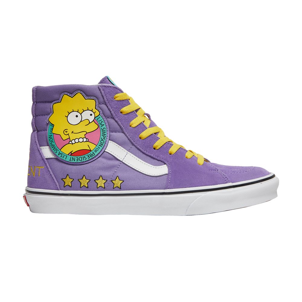 Vans The Simpsons x Sk8-Hi 'Lisa 4 Prez' | Purple | Men's Size 9.5