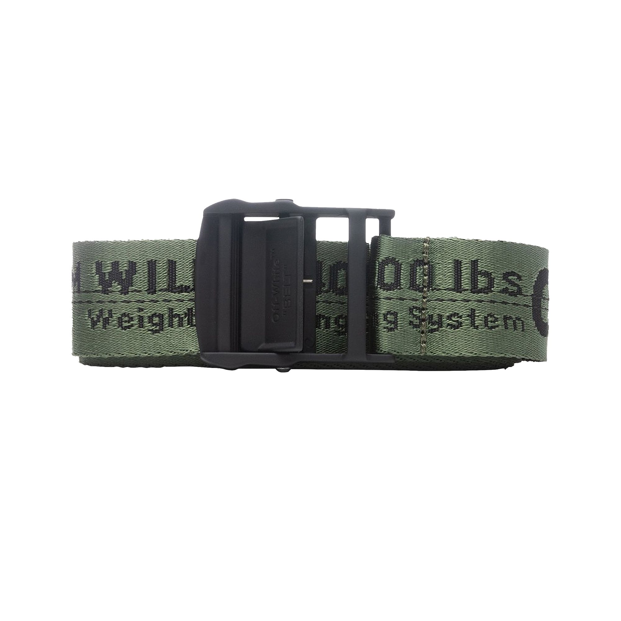 Pre-owned Off-white Classical Industrial Belt 'green/black' | Men's Size Onesize