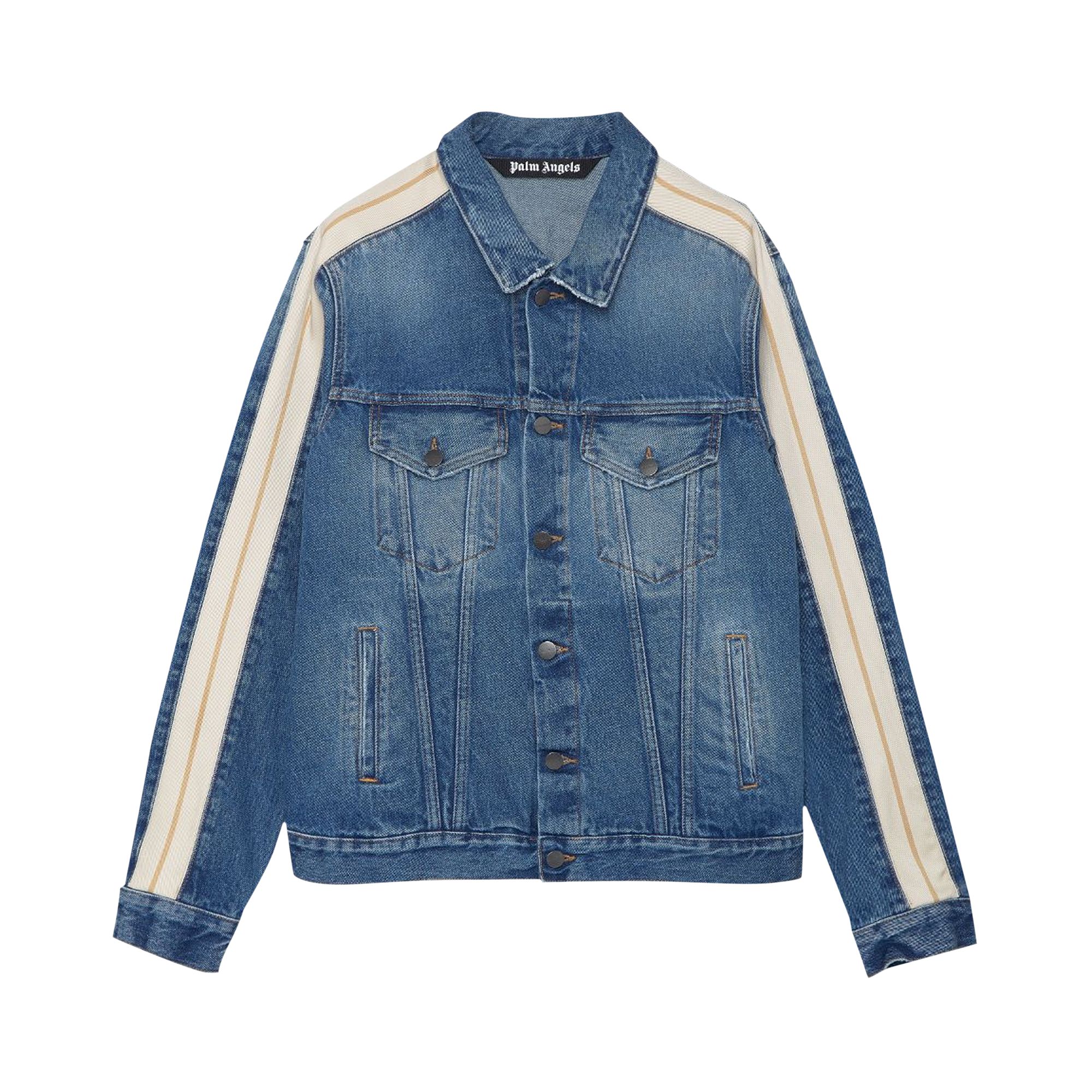 Palm Angels Track Denim Jacket 'Light Blue' | Men's Size M