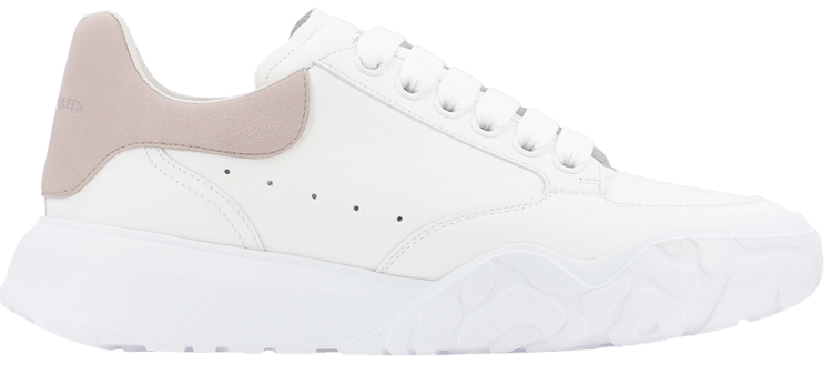 Alexander McQueen Wmns Oversized Court Trainer White Patchouli