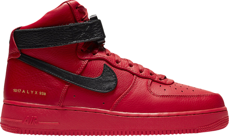 1017 ALYX 9SM x Air Force 1 High 'University Red' | GOAT