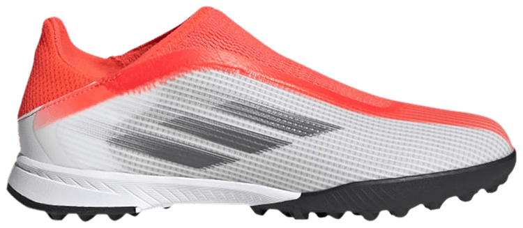 Adidas X Speedflow3 Laceless TF J White Solar Red