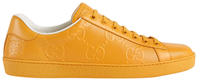 Gucci Ace GG Embossed   Yellow