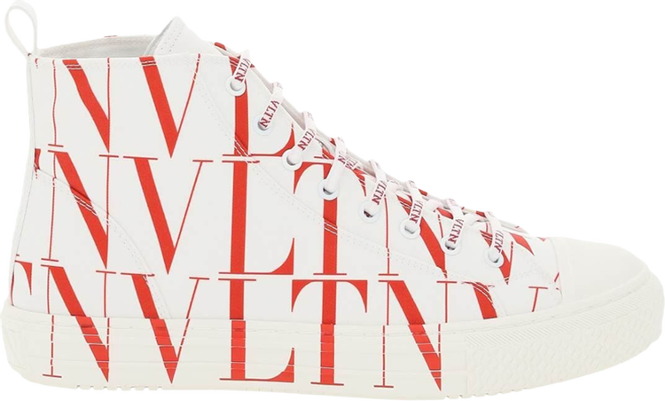 Valentino Giggies High 'VLTN All-Over Print - White Red'