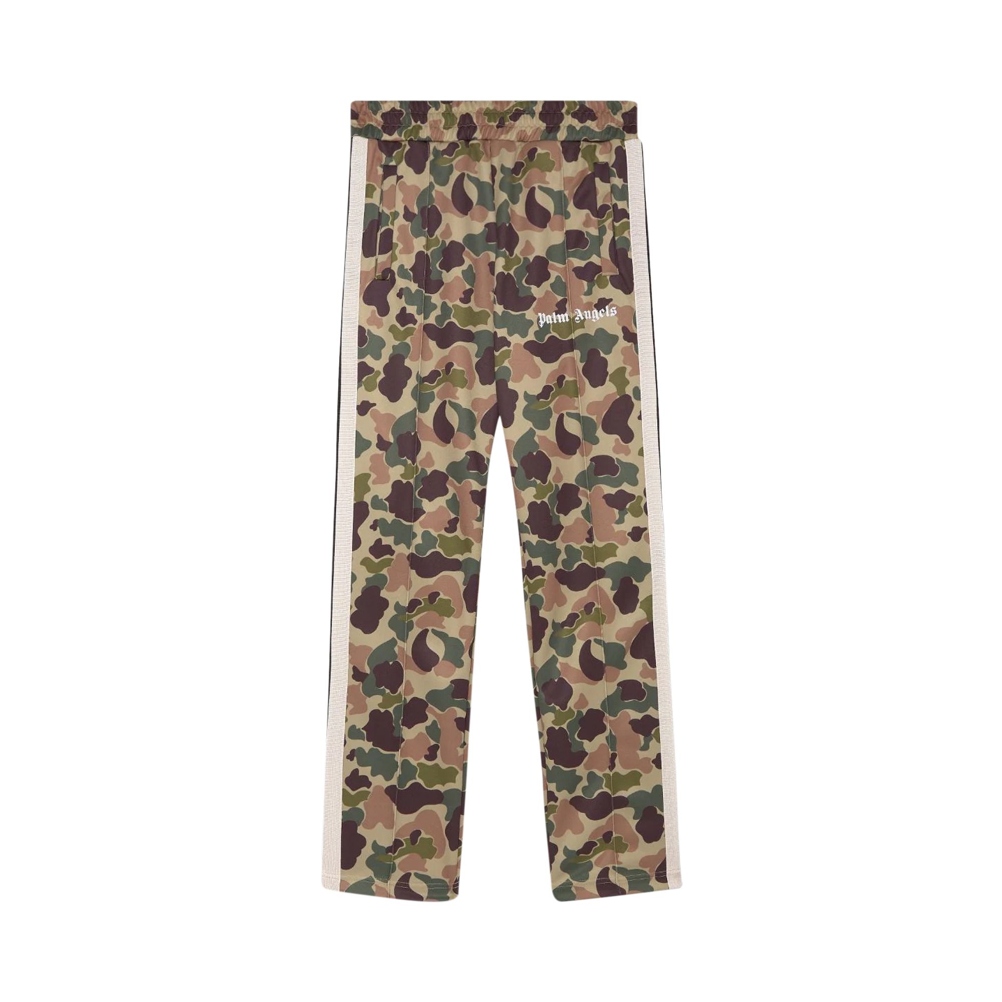 Palm Angels Camo Track Pants 'Military/White' | Men's Size L