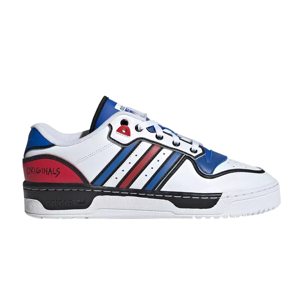 Pre-owned Adidas Originals Rivalry Low 'white Blue Scarlet'