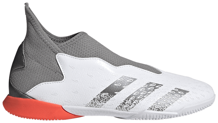 Adidas Predator Freak3 Laceless IN J Demonscale   White Solar Red