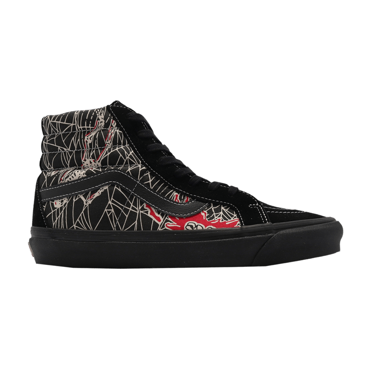 Size 5.0 Sk8 Hi 38 DX Anaheim Factory OG Black Spider Web