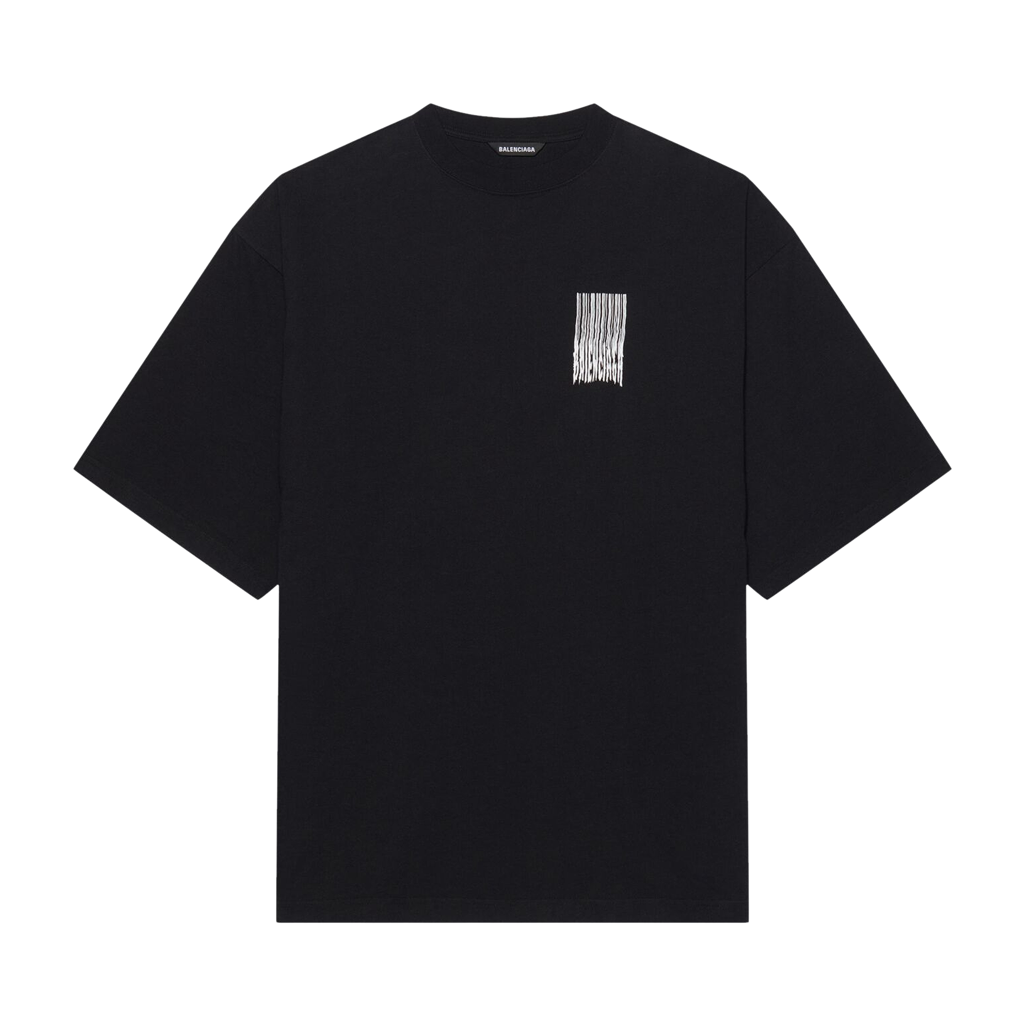 Pre-owned Balenciaga Barcode Wide Fit T-shirt 'black'