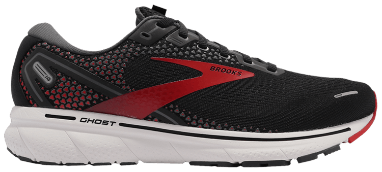 Brooks Ghost 14 2E Wide Black Red