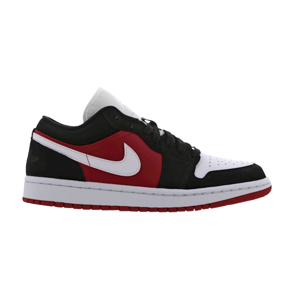 Pre-owned Air Jordan Wmns  1 Low 'black White Gym Red'