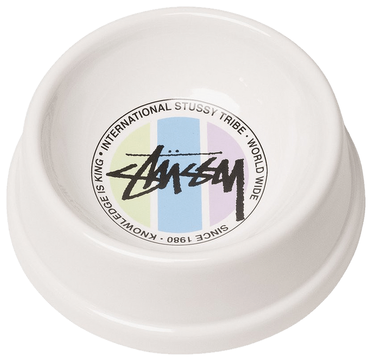 Stussy CERAMIC STOCK DOT PET BOWL