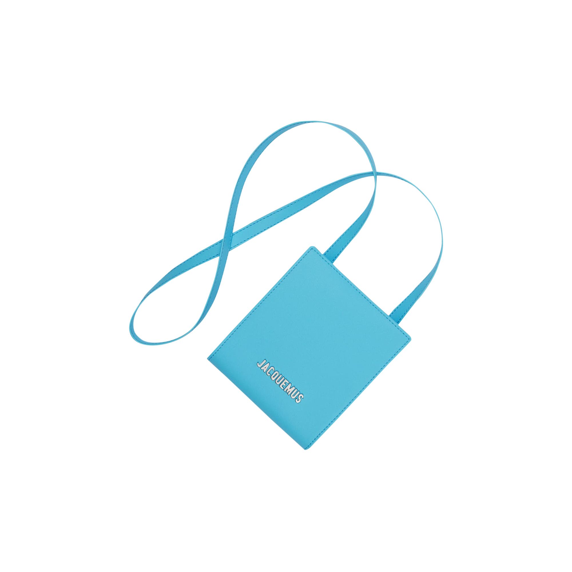 Pre-owned Jacquemus Le Gadjo Strapped Square Wallet 'blue' | Women's Size Onesize