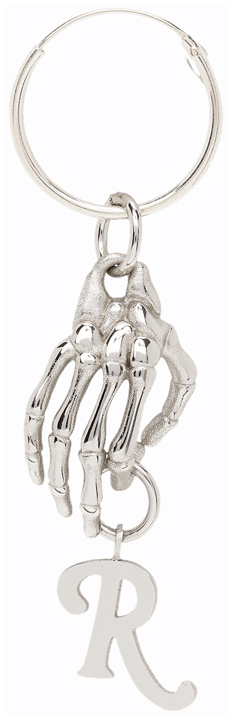 Buy Raf Simons Skeleton Hand Single Earring 'Silver
