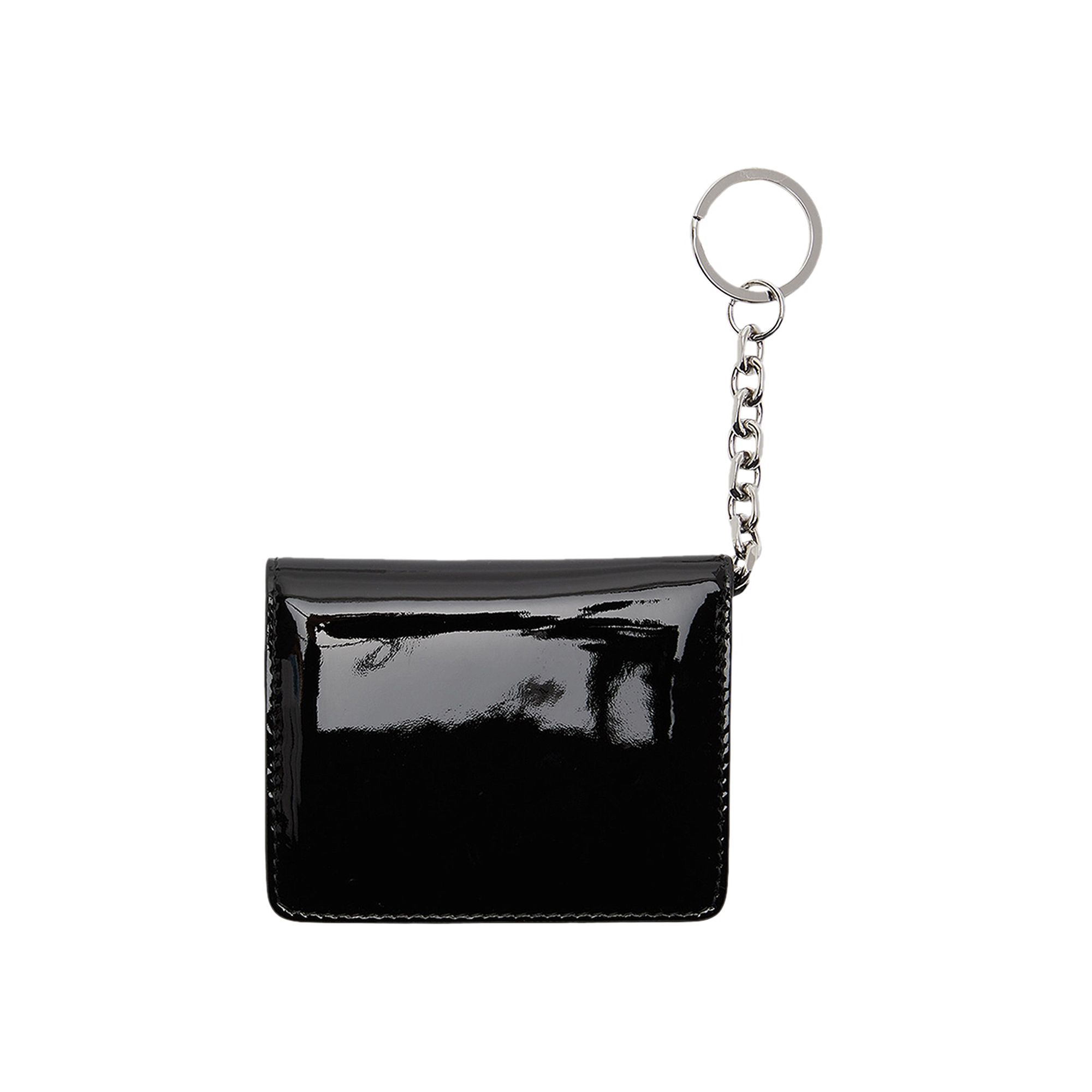 Pre-owned Maison Margiela Patent Keyring Card Holder 'black' | Women's Size Onesize