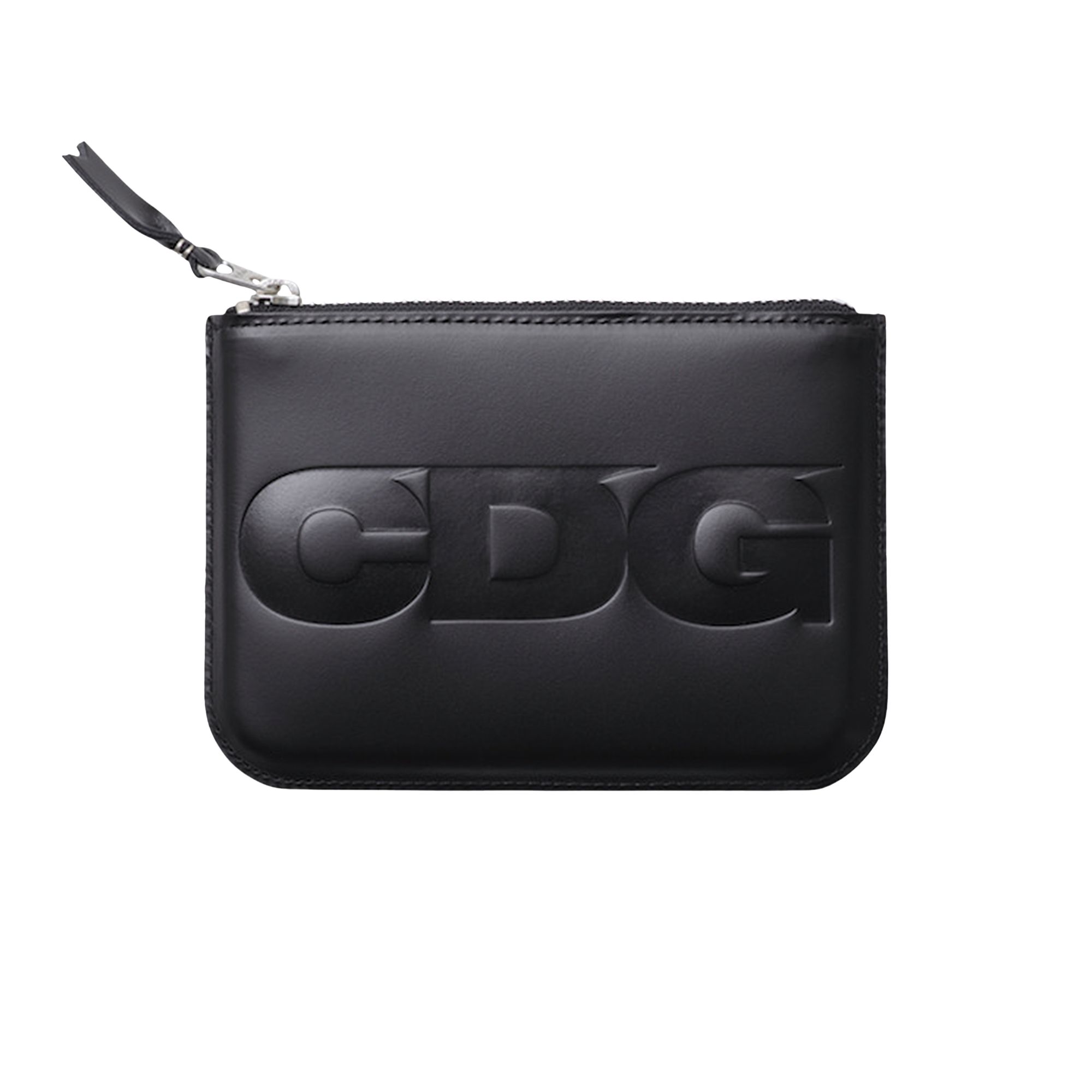 Pre-owned Comme Des Garçons Embossed Logo Wallet 'black' | Men's Size Onesize