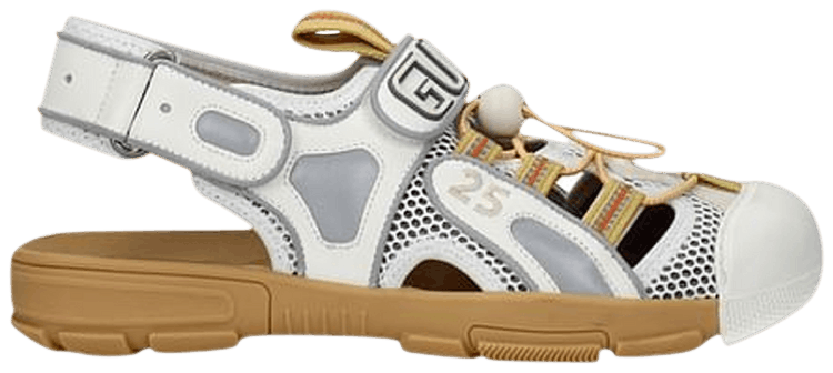 Gucci Tinsel Sandal White Gum