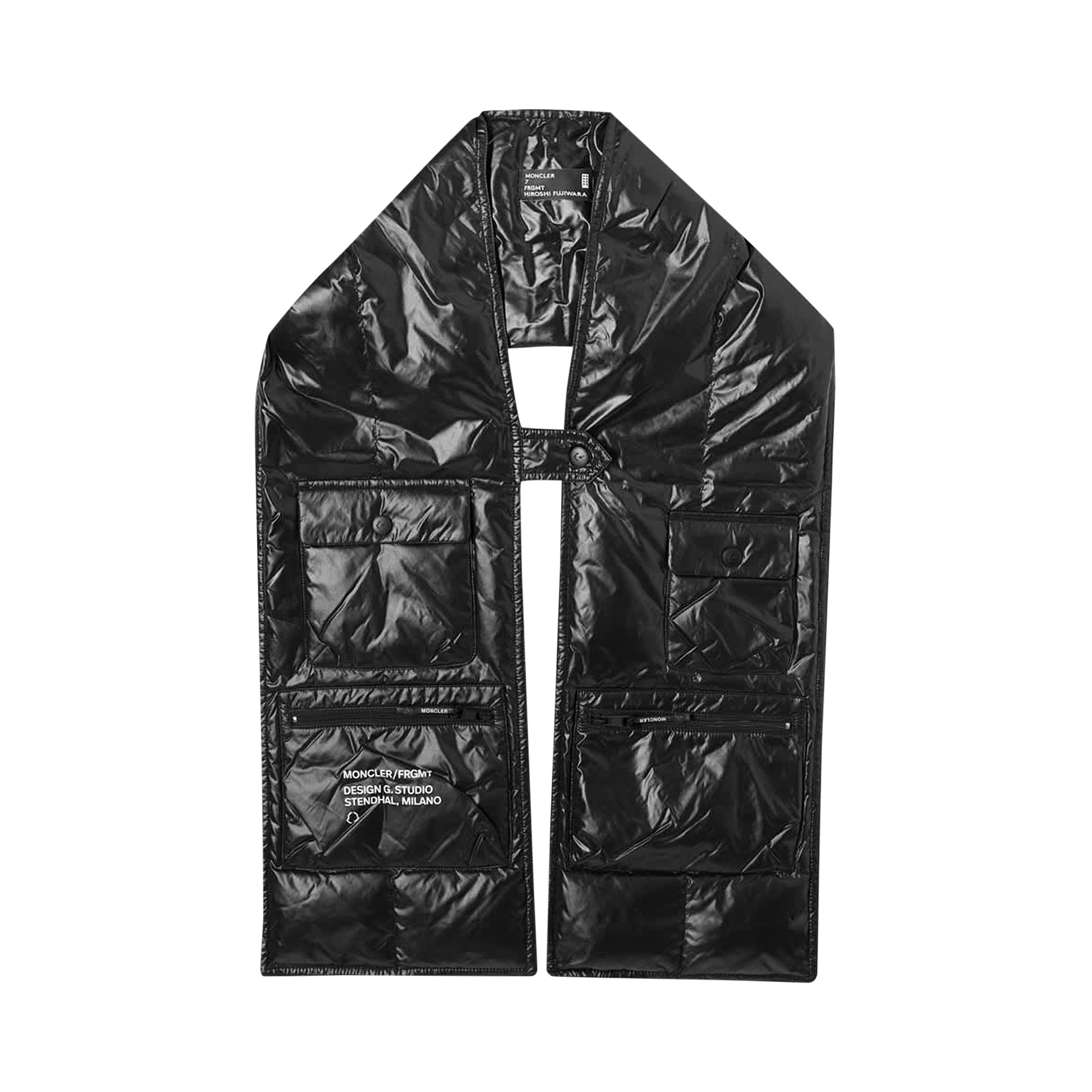 Pre-owned Moncler Genius 7 X Fragment Hiroshi Fujiwara Scarf 'black' | Men's Size Onesize