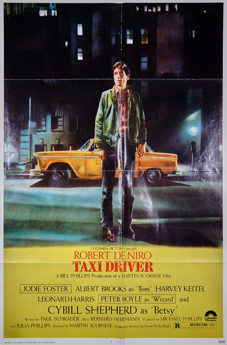 Pre-Owned Taxi Driver Movie Poster Signed by Martin Scorsese