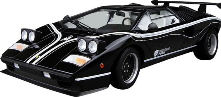 Kyosho Lamborghini Countach 1:12 Diecast Model Car 'Black'