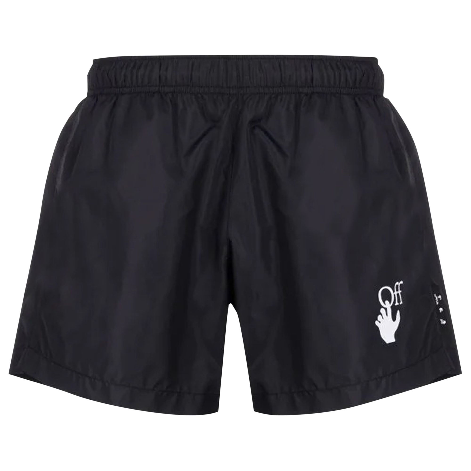 Pre-owned Off-white Hand Off Swimshorts 'black/white'