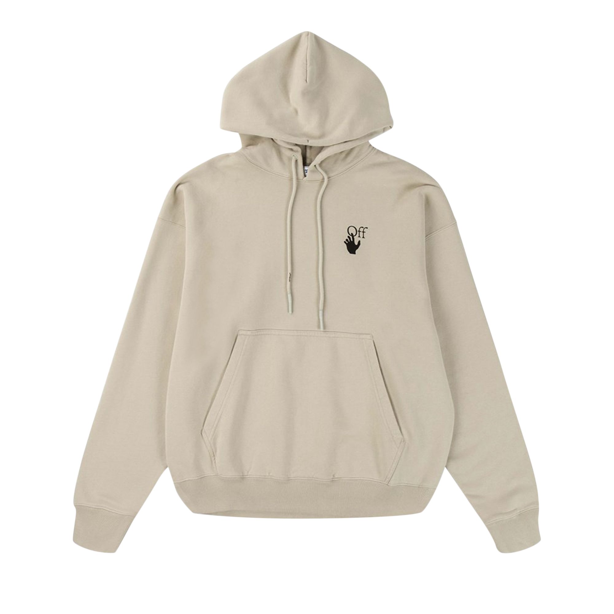 Off-White Bubble Arrow Skate Hoodie 'Abbey Stone' | Cream | Men's Size XL