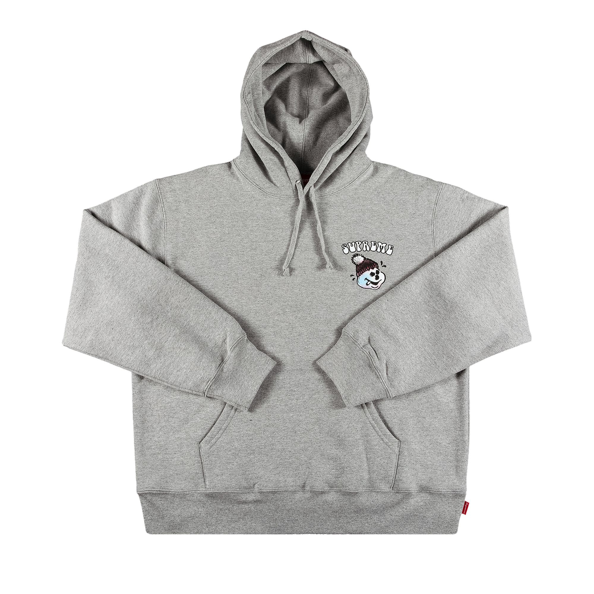 Supreme Snowman Hooded Sweatshirt 'Heather Grey' | Men's Size M