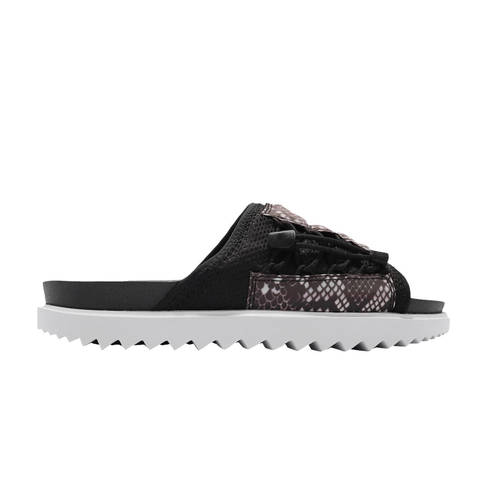 Pre-owned Nike Wmns Asuna Slide Print 'snakeskin' In Black