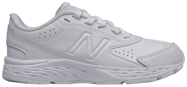 New Balance 680v6 Uniform Big Kid Wide White
