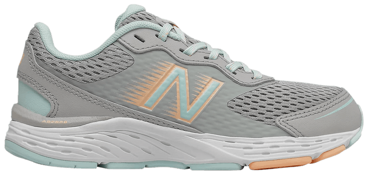 New Balance 680v6 Big Kid X Wide Rain Cloud Pale Blue Chill
