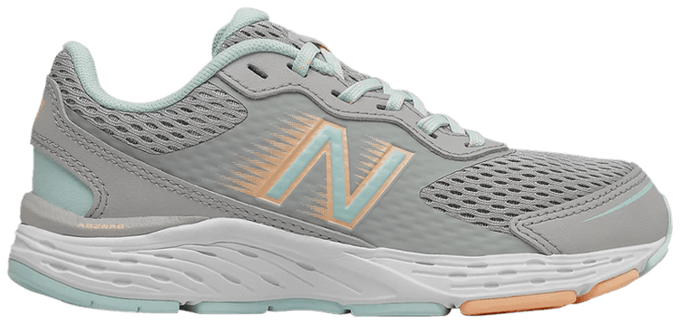 New Balance 680v6 Big Kid Rain Cloud Pale Blue Chill