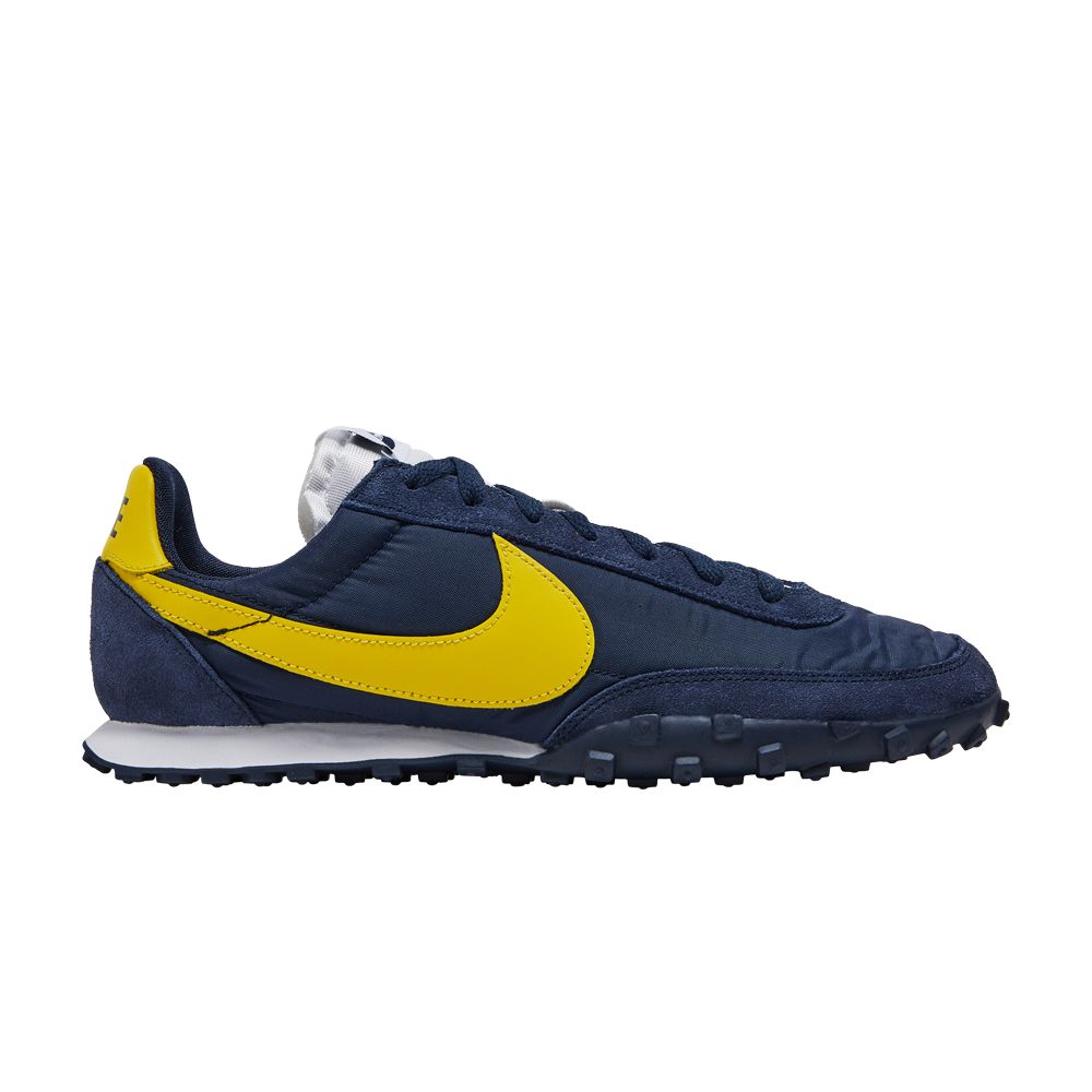 Nike Waffle Racer 'Obsidian Chrome Yellow' | Blue | Men's Size 7 - CN8116-400