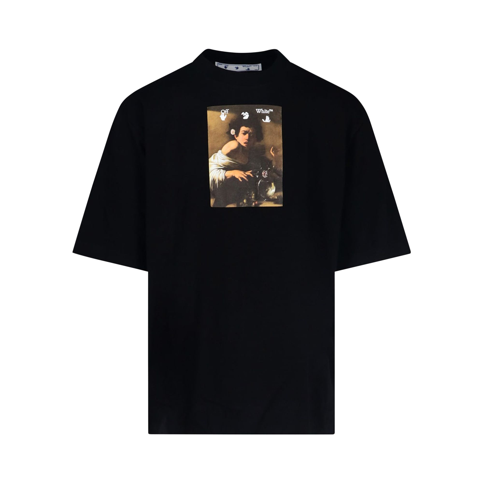 Off-White Caravaggio Boy Skate Tee 'Black/Multicolor' | Men's Size S