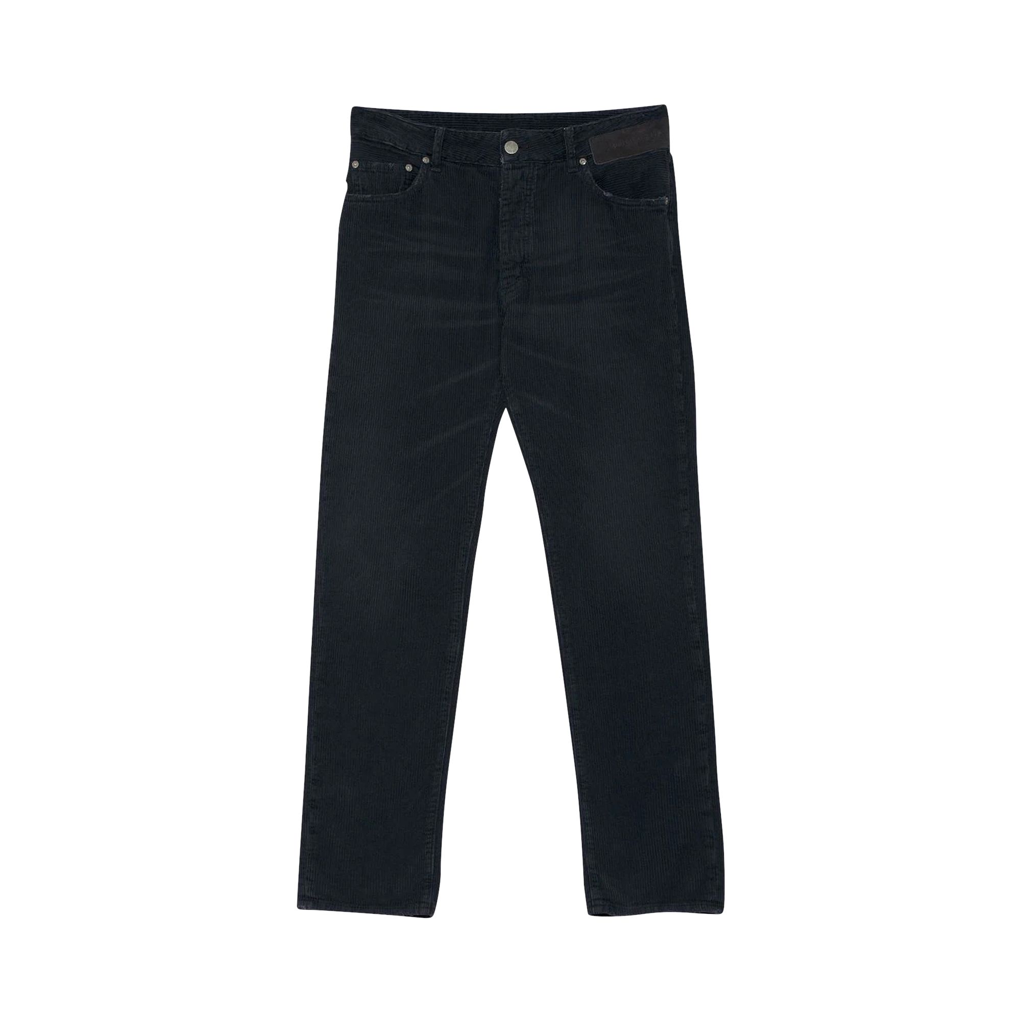Pre-owned Palm Angels Corduroy Logo Regular 5 Pocket Pant 'black' | Men's Size 30