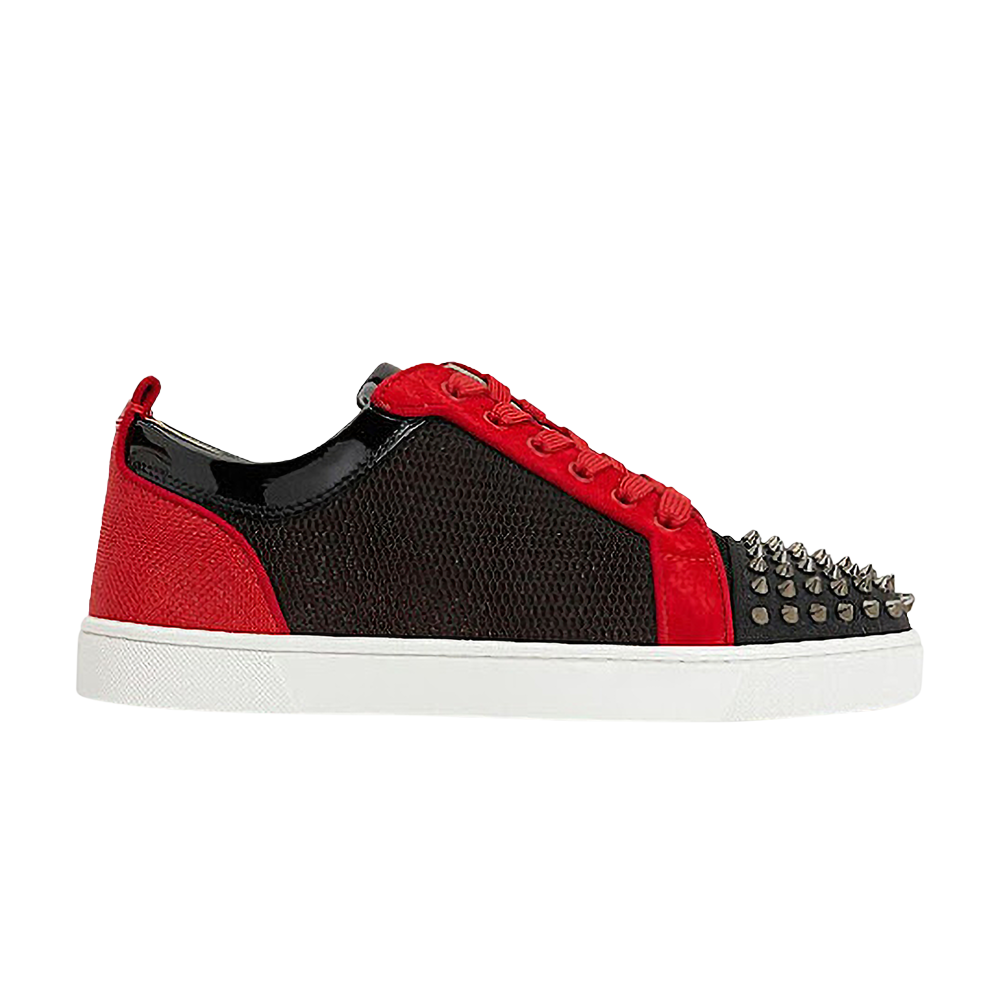 Buy Christian Louboutin Louis Junior Spikes Orlato Flat 'Version Black Red'  - 3200393H763 | GOAT