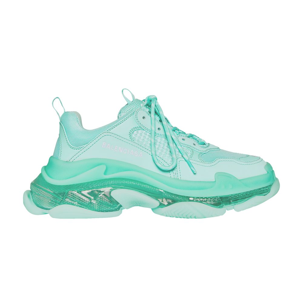 Pre-owned Balenciaga Wmns Triple S Sneaker 'clear Sole - Mint' | Green | Women's Size 40