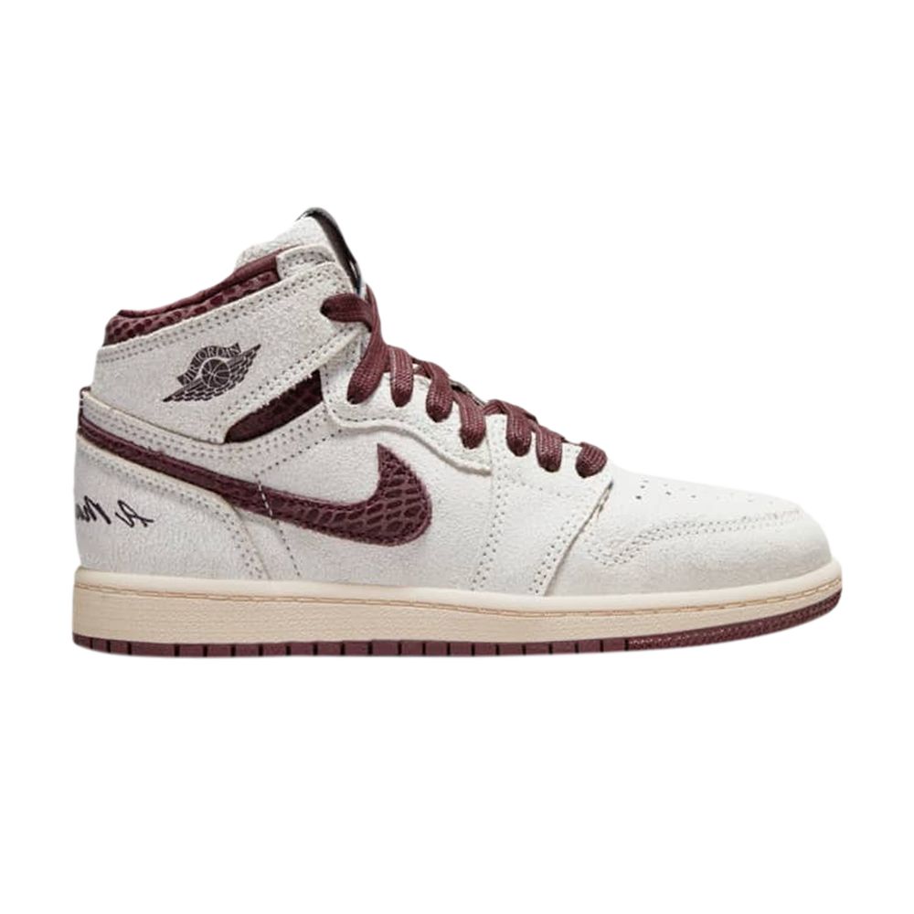 Pre-owned Air Jordan A Ma Maniére X 1 High Og Ps 'airness' | Cream | Kid's Size 11