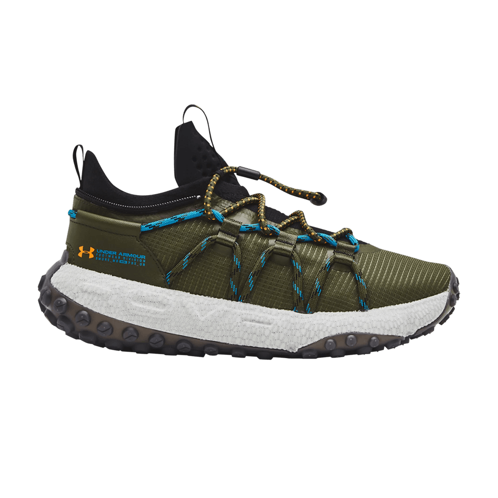 Under Armour Mens Summit Fat Tire Shoes Size 8.5 Cuff Trail Running Green HOVR